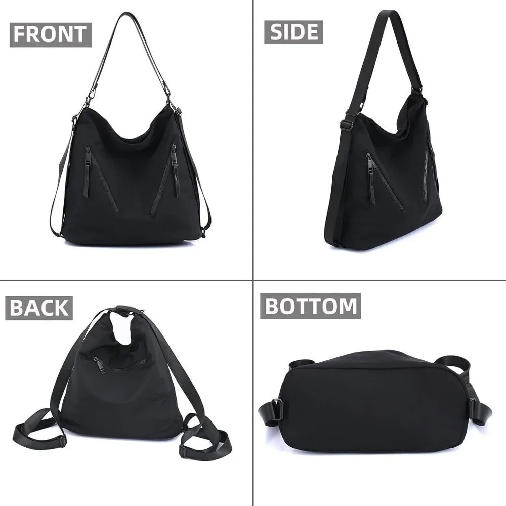 Women Hobo Bag Nylon Large Capacity Shoulder Crossbody Casual Tote